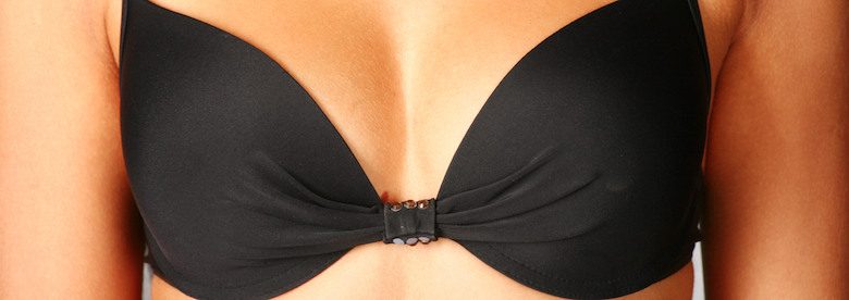 Scarless Breast Augmentation - black bra